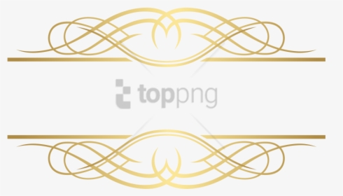 Free Png Gold Line Clip Art Png Image With Transparent - Wedding Logo Design Png, Png Download, Free Download