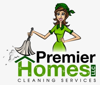 Homes Service Premier Illustration Maid Cleaning Services - Cartoon, HD Png Download, Free Download