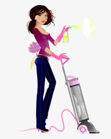 Maiden Clipart House Cleaner - Cleaning Lady Logo Png, Transparent Png, Free Download