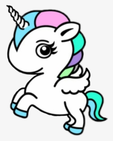 #baby #unicorn #colorful #cute #colorsplash - Baby Cute Drawings Unicorn, HD Png Download, Free Download