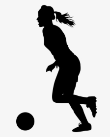 Png Soccer Picture Transparent - Female Soccer Player Silhouette, Png Download, Free Download