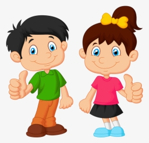 Cartoon Boy And Girl, HD Png Download, Free Download