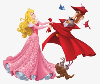 Princess Aurora And Her Forest Animal Friends - Disney Princess Aurora Png, Transparent Png, Free Download