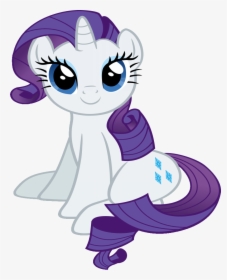 Cute Purple-mane Baby Unicorn Tattoo Design By Slb94 - My Little Pony Rarity Sitting, HD Png Download, Free Download