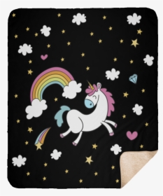 Little Baby Unicorn Fleece Blanket"  Class= - Cartoon, HD Png Download, Free Download