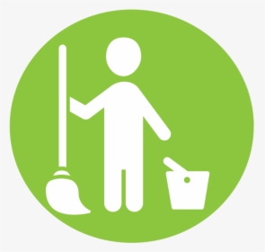 Clean Vector Housekeeping Service - Green Round Facebook Logo, HD Png Download, Free Download