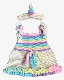Unicorn Dress For Baby - Unicorn Crochet Dress, HD Png Download, Free Download