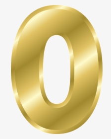 Number, 0, Alphabet, Abc, Gold, Gradient - Gold Number 0 Clipart, HD Png Download, Free Download
