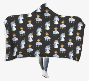3d Baby Unicorn And Cloud Prince Full-print Hooded - Elephant, HD Png Download, Free Download