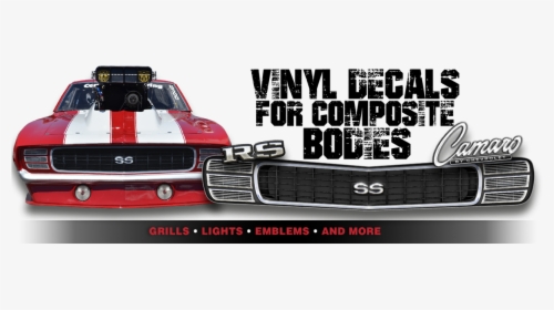 Vinyl Decals For Composite Race Cars Bodies - 69 Camaro Grill Decal, HD Png Download, Free Download