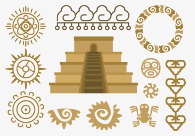 Maya Piramide Relief Vector - Vector Piramides, HD Png Download, Free Download
