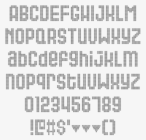 Queer Example - Dot Matrix Font Example, HD Png Download, Free Download