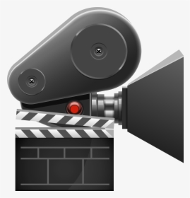 Cinema Camera And Clapboard Png Clip Art, Transparent Png, Free Download