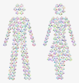 Prismatic Gender Equality Male And Female Figures - Social Equality, HD Png Download, Free Download