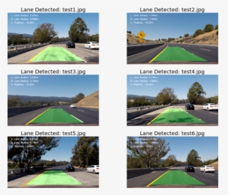 Advanced Computer Vision With Opencv, Finding Lane - Highway, HD Png Download, Free Download
