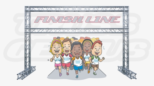 Marathon Finish Lines, Truss Finish Lines, Aluminum - Clip Art Racing Finish Line, HD Png Download, Free Download