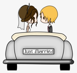 Just Married Car Clipart, HD Png Download, Free Download