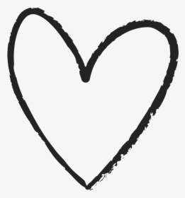 Hand Drawn Heart Rubber Stamp - Hand Drawn Heart Icon, HD Png Download, Free Download