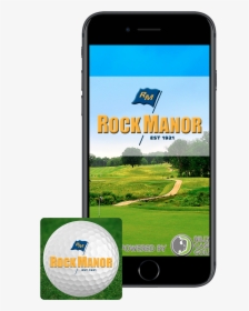 Mobile App Phone With Icon Web Banner At Rock Manor - Mobile App, HD Png Download, Free Download