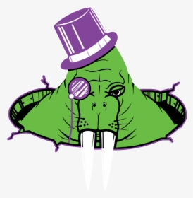 Cartoon Weed Leaf Png - Green Walrus, Transparent Png, Free Download