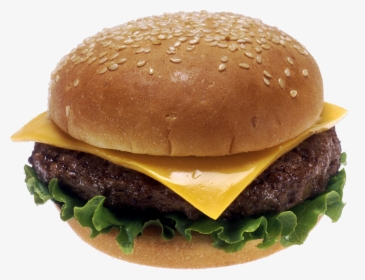 Hamburger, Burger Png Image - Cheeseburger On A Bun, Transparent Png, Free Download