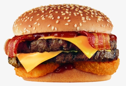 Bacon Cheeseburger Png - Double Western Bacon Cheeseburger Calories, Transparent Png, Free Download