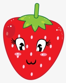 Cute Strawberry Png Clip Art - Cartoon Strawberry Clipart, Transparent Png, Free Download