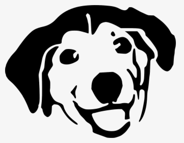 Cartoon Dog Face Black And White, HD Png Download, Free Download