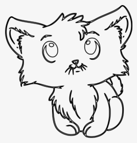 Cute Kitty Clip Arts - Kitty Cat Coloring Sheet, HD Png Download, Free Download
