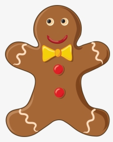 Funny Gingerbread Man Clipart Kid - Gingerbread Men Clip Art, HD Png Download, Free Download