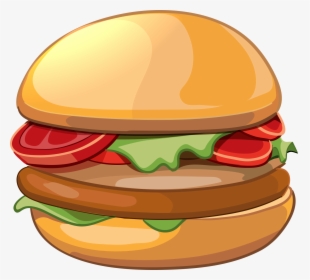 Cheeseburger Hamburger French Fries Illustration Veggie - Hamburger, HD Png Download, Free Download