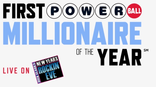 First Powerball Millionaire Of The Year Logo - Dick Clark's New Year's Rockin' Eve, HD Png Download, Free Download