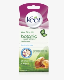 Veet® Botanic Inspirations Wax Strip Kit - Permanently Hair Remove Cream, HD Png Download, Free Download