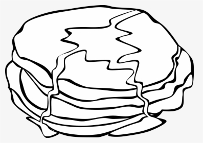 Collection Of Black - Pancake Clip Art Black And White, HD Png Download, Free Download
