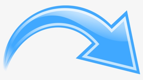 Curved Blue Arrow Vector, HD Png Download, Free Download