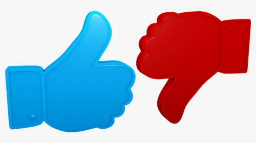 Thumbs Up Blue Red, HD Png Download, Free Download