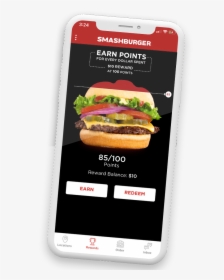 Smashburger Mobile App - French Fries Cheeseburger Sth Styl Ice Tea, HD Png Download, Free Download