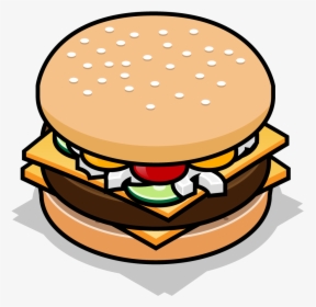 Hamburger Fast Food Cheeseburger Vegetarian Cuisine - Burger Vector Png, Transparent Png, Free Download