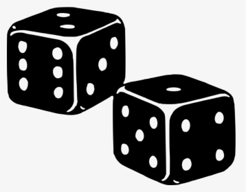 Dice,dice Game,recreation - Dice Black And White Png, Transparent Png, Free Download