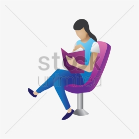 Reading - Sitting, HD Png Download, Free Download