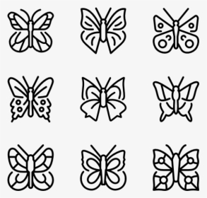 Butterflies - Butterfly Icons, HD Png Download, Free Download