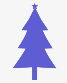 Fir,pine Family,christmas Decoration - Silhouette Christmas Tree Clipart, HD Png Download, Free Download