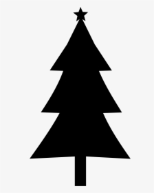 Christmas Tree Silhouette Clip Art - Silhouette Christmas Tree Clipart, HD Png Download, Free Download
