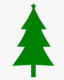 Trees Silhouette At Getdrawings - Silhouette Christmas Tree Clipart, HD Png Download, Free Download