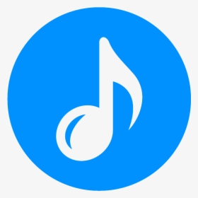 Transparent Blue Music Note Png - Logo Of Social Media Apps, Png Download, Free Download