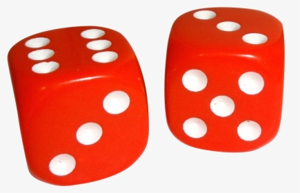 Vintage Pair Of Rounded Corners Red Plastic Dice From - Dice, HD Png Download, Free Download