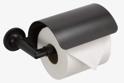 Brizo 695075-bl Odin - Black Toilet Paper Holder With Cover, HD Png Download, Free Download