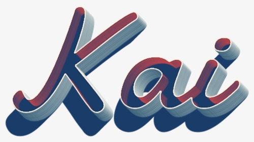 Kai 3d Letter Png Name - Calligraphy, Transparent Png, Free Download