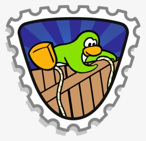 Club Penguin Rewritten Wiki - Club Penguin Construction Stamp, HD Png Download, Free Download