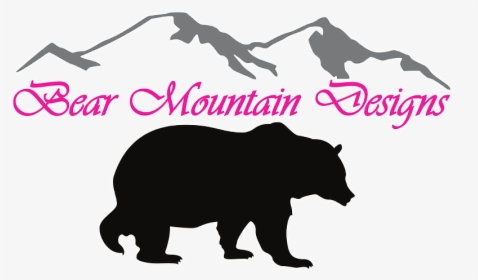 Bear Mountain Designs Burned - Vector Grizzly Bear Silhouette, HD Png Download, Free Download